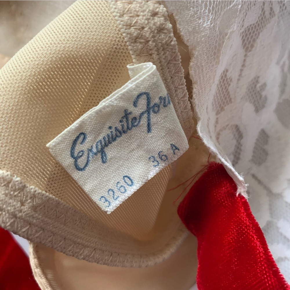 Vintage 70s Red Velvet & White Lace Formal/Party Maxi Dress - Picture 7 of 10